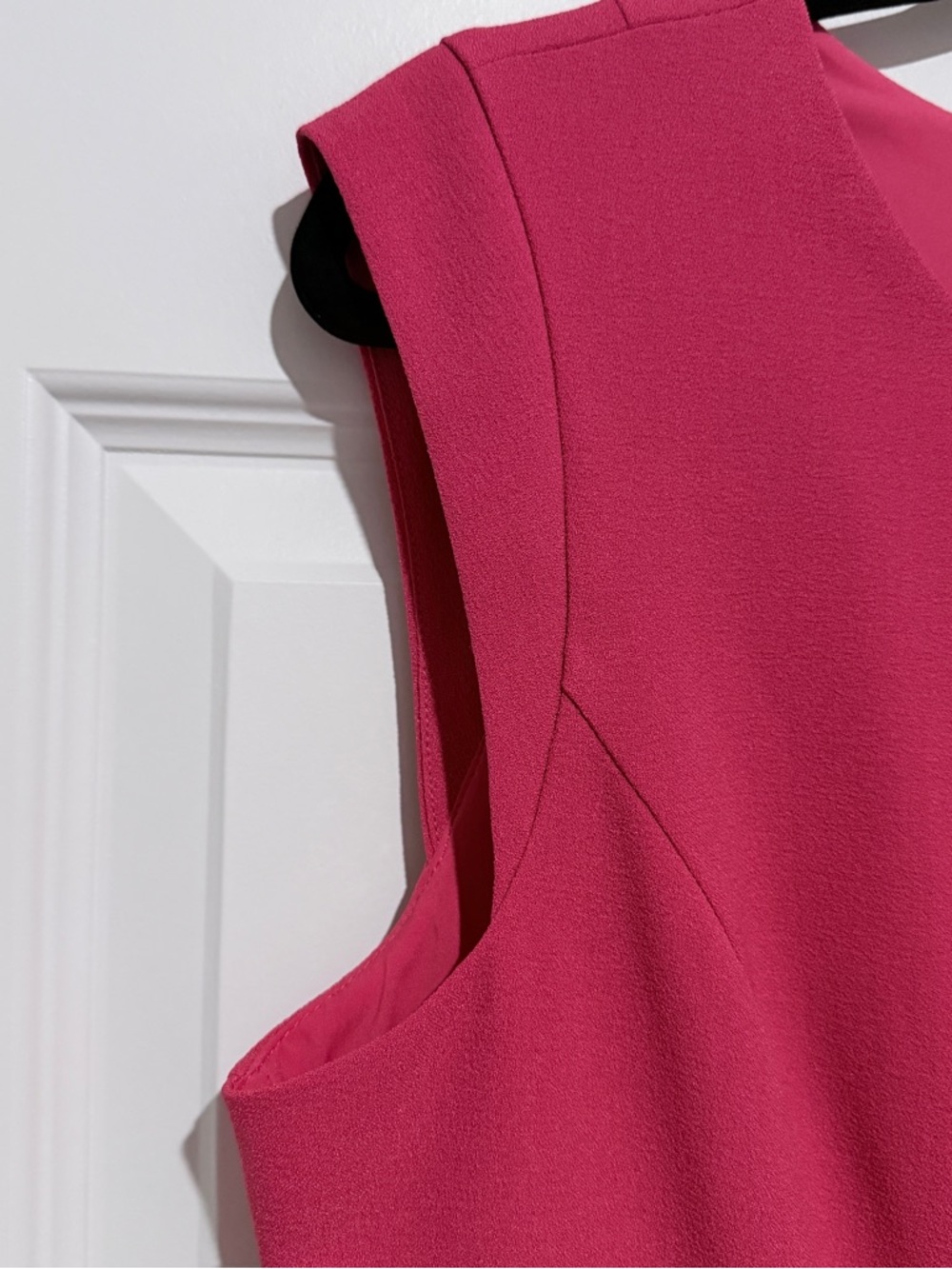 Vince Camuto Cap-Sleeve A-Line Dress in Fuchsia Pink Size 12 - Picture 4 of 8